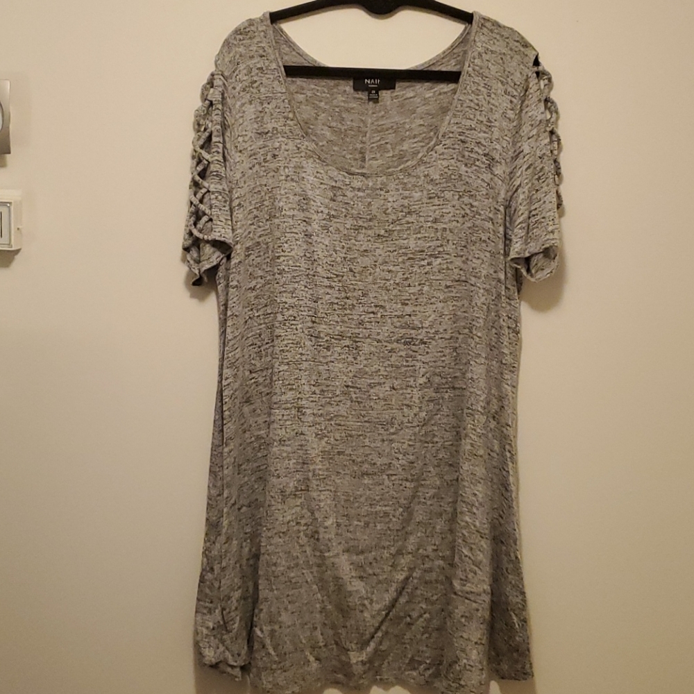 Grey t-shirt dress